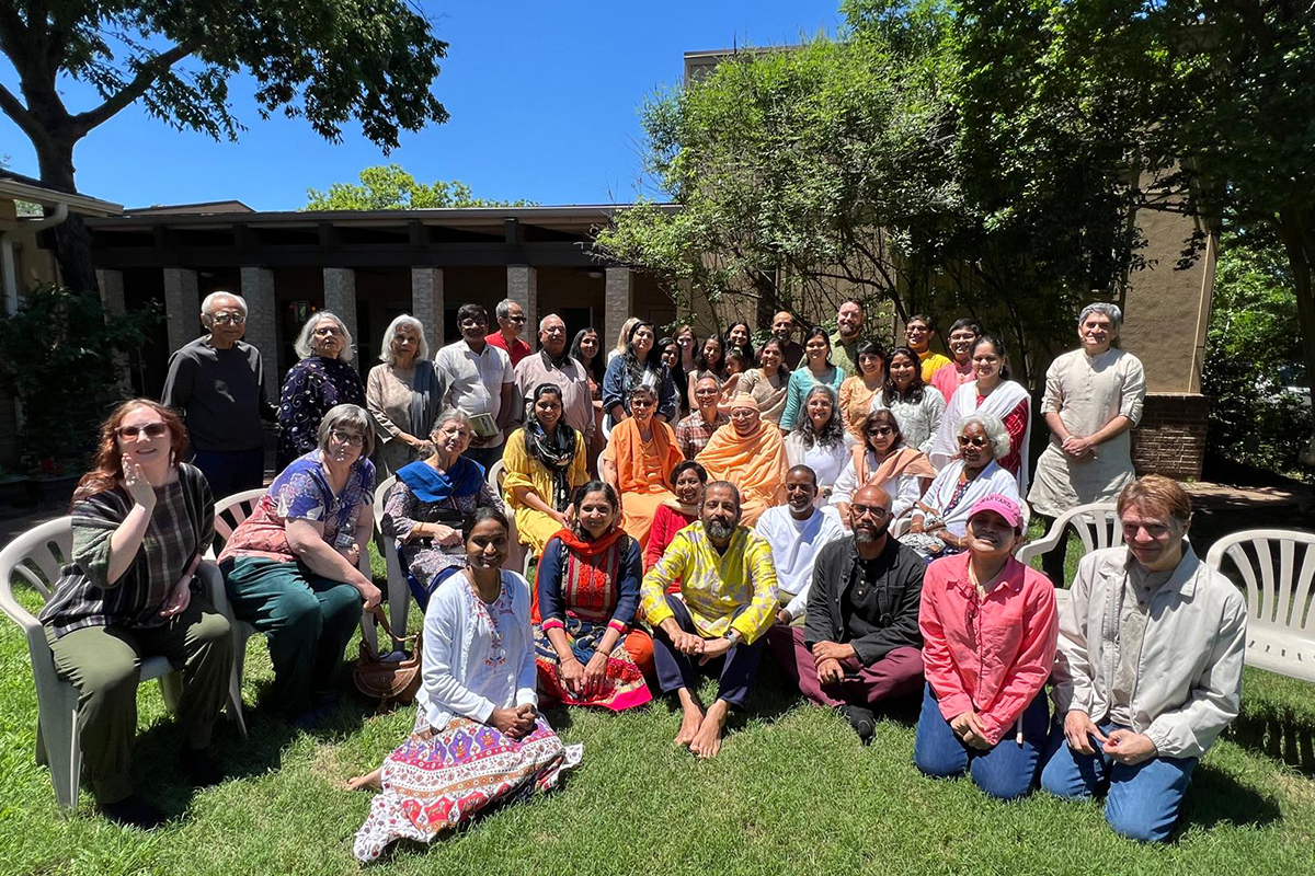 Community gathering outdoors